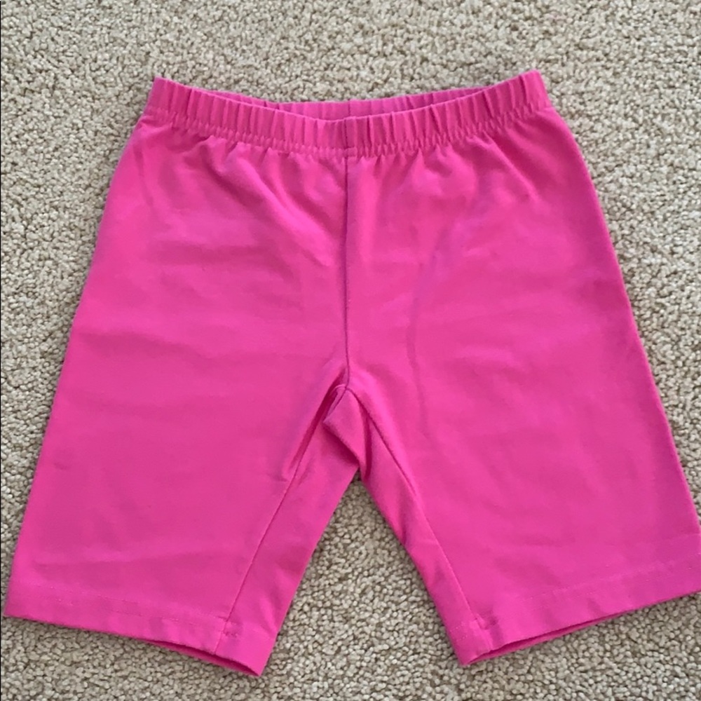 Hanna Andersson girls pink shorts size 6-7  120
